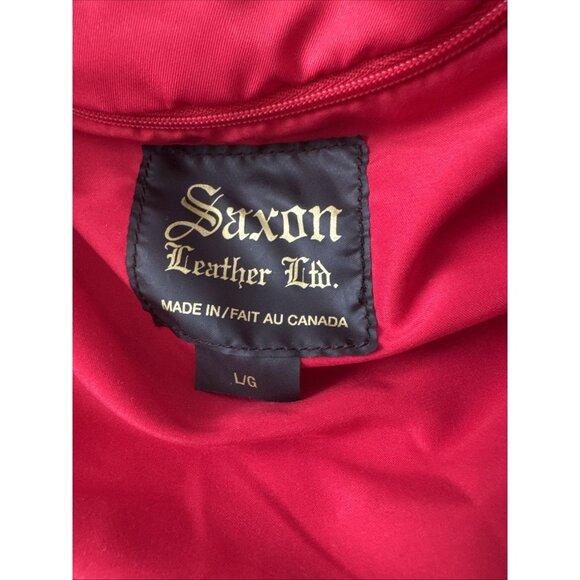 Saxon Leather Ltd Budweiser Jacket Men's Size Large - Picture 4 of 6